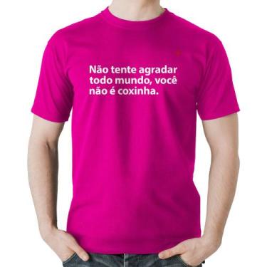 Imagem de Camiseta Algodão Você não é coxinha - Foca na Moda, Rosa, P