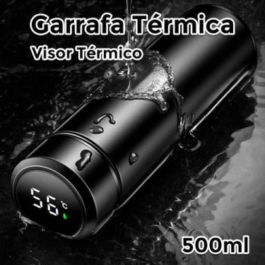 Imagem de Garrafa térmica água copo térmico 12h inteligente sensor de Temperatur