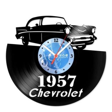 Imagem de Relógio De Parede Disco Vinil Carros - Chevrolet 1957 - VCA-044 - Mode