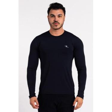 Imagem de Camisa Térmica Manga Longa Masculina Peluciada - MProtect, M, Preto