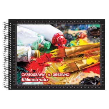 Imagem de Caderno Cartografia Espiral Capa Dura 96 Folhas São Domingos Diversos 
