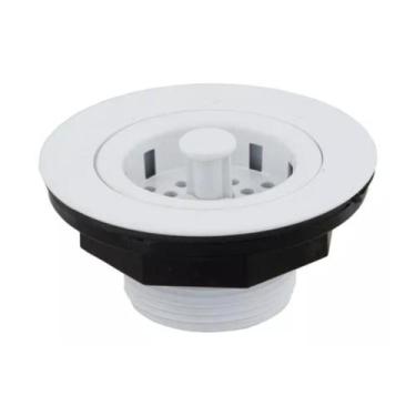 Imagem de Válvula Americana 3.1/2 Pia Cozinha C/ Cestinha Abs Branco - Montelar 