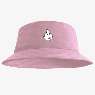 Imagem de Chapéu Bucket Hat Estampado Dedo - MP Moda Masculina, Único, Rosa
