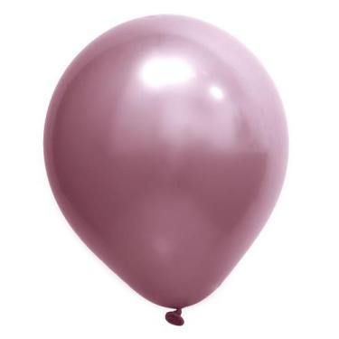 Imagem de Balão de Festa Redondo Profissional Látex Cromado - Cores - 5" 12cm - 