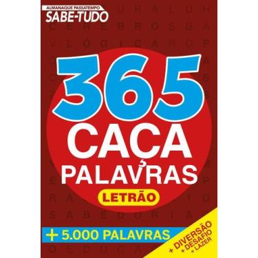 Imagem de Revista Passatempo Almanaque Sabe tudo: 365 caça palavras