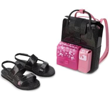 Imagem de Sandália Grendene Kids Glitter Barbie Color Mochi Menina - Preto, 30