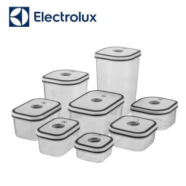 Imagem de Kit Potes Plástico Herméticos Electrolux 08 Peças