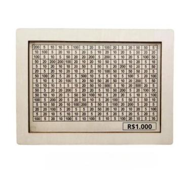 Imagem de Cofre Mágico Desafio Mil Reais Poupa Dinheiro C/ Família - ANA DECORAÇ