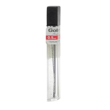 Imagem de Grafite para Lapiseira 0.5mm Goller - 12 Unidades