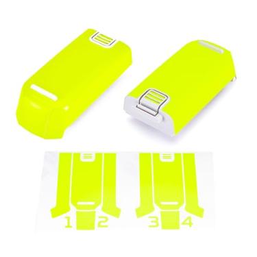 Imagem de WRAPGRADE Adesivos compatíveis com DJI NEO Duas Baterias (Amarelo Neon)