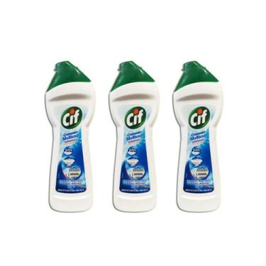 Imagem de Cif Multiuso Removedor De Sujeira Impossível Kit 3, CIF Cremoso Origin