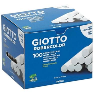 Imagem de Giz Escolar Giotto Robercolor 100 Unidades Branco