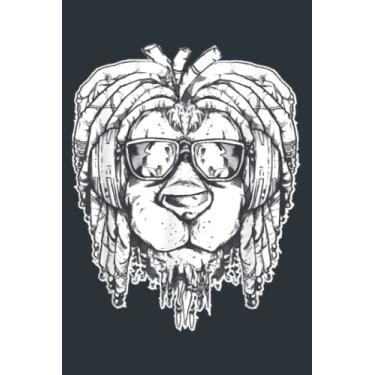 Imagem de Rastafari Lion Dreadlocks Rasta Reggae Music Funny Gift: - Daily planner notebook, Size format 6.0 x 9.0 inches pages