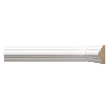 Imagem de Kit c/30 barras Boiserie MDF 4cm x 15mm x 2,40m Liso Moldufama 400 72m Branco