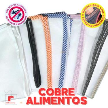 Imagem de Cobre Alimentos Proteção Anti Mosquito1 unid com Viés Decorativo  - Mg