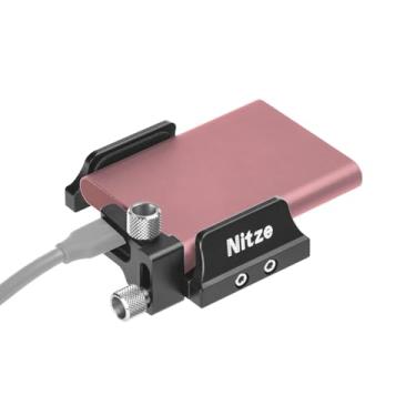 Imagem de Nitze Suporte Universal para SSD, Compatível com Samsung T5 / T7 / T7 Shield / T9, SanDisk, SSDs de 45 a 60 mm de Largura, com Braçadeira para Cabo USB-C - N42C