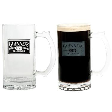 Imagem de LORD'S ROCKS Copos de cerveja Guinness de 500 ml, pacote duplo, regatas compatíveis com o logotipo Guinness 1759 | Mercadoria oficial certificada | Presente ideal para amantes de cerveja