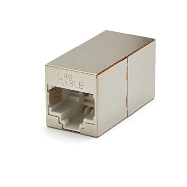 Imagem de trueCABLE Acoplador em linha Cat6 blindado, PoE++ (4PPoE), certificado UL, verificação ETL, ANSI/TIA 568-2.D Cat 6 em conformidade com desempenho, acopladores RJ45 fêmea para fêmea, pacote com 12