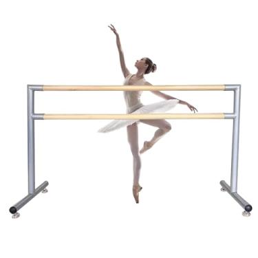 Imagem de Ballet Bar Barra De Balé Dupla Portátil De 4,92 Pés/6,56 Pés Para Academia Em Casa, Adulto E Menina, Alongamento, Ginástica, Treinamento, Barra De Dança, Fácil De Montar(2 m/6.56 ft)
