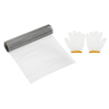 Imagem de PATIKIL 101 cm C x 40 cm L tela de arame tecido, tela de filtro de ventilação de ar de aço inoxidável 18 malha 304 com luvas para janela de segurança tampa de ventilação filtragem animais cerca