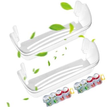 Imagem de 242126602 Peça de substituição de compartimento de porta de geladeira compatível com LFSS2612TF4 Prateleira de porta de geladeira, substitui 4547407 AP6278233 PS12364199 EAP12364199 (pacote com 2)