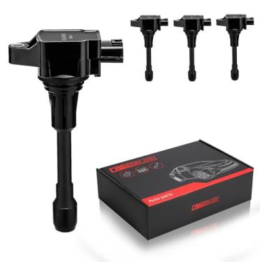 Imagem de CASEONJAN Pacote de bobina de ignição UF549 22448-1HM0A, compatível com Nissan Altima Versa Sentra Cube Rogue Frontier 2013-2015 Infiniti M56 FX50 QX60 QX70 2.5L 2.0L 1.8L Substitui GN10241 UF549,