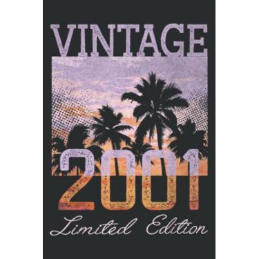 Imagem de Vintage 2001 Limited Edition 21St Birthday 21 Year Old Gifts Nice: FLOWER JOURNAL: 6" x 9", 110 Pages, Lined Writing Notebook, White Lined Paper, ... Memos, Meetings, ... Artists, and Students.