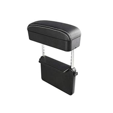 Imagem de CDEFG Suporte para apoio de braço de carro extensor de apoio de braço de cotovelo, organizador de armazenamento de console, alturas ajustáveis e confortáveis para descanso de pulso, ajuste universal para todos os modelos de carroCDEFG branco FSX-TY