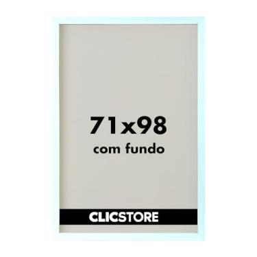 Imagem de Moldura Quadro 71x98 cm Decoração Criativa Quebra Cabeça Puzzle 2000 peças Parede Sala Escritório Game Office sem Vidro (Branco)