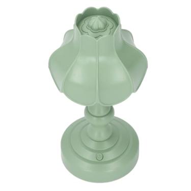 Imagem de Lâmpada Noturna de Flor, Fonte de Luz Suave, Mesa Ecológica, Mini Luz de Cabeceira para Leitura (Verde)