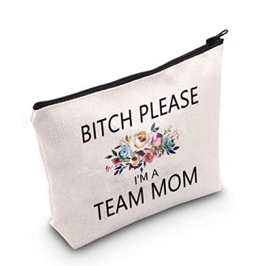 Imagem de TSOTMO Presente para mãe da equipe, melhor bolsa de cosméticos para mulheres, líder de equipe, presente de agradecimento, kit de sobrevivência da equipe, Team Mom, Bolsa cosmética