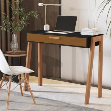 Imagem de Aparador Buffet Maragogi Porta Pés Em Madeira Cor Preto / - Comprar Mó