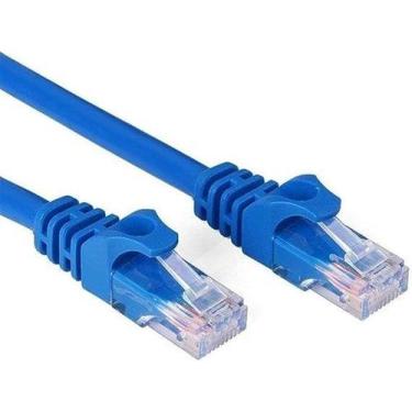 Imagem de Cabo Rede Patch Cord Cat6 01,5mts Azul Anatel 03555-14-07613 - Cablix