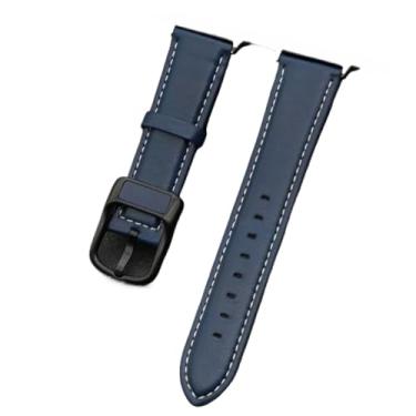 Imagem de Pulseira de couro para Apple Watch séries 4, 5, 6, SE, 7, 8, 9, 10 ultra/2 de 49 mm, azul escuro, 38, 40, 41 mm (S10 42 mm))