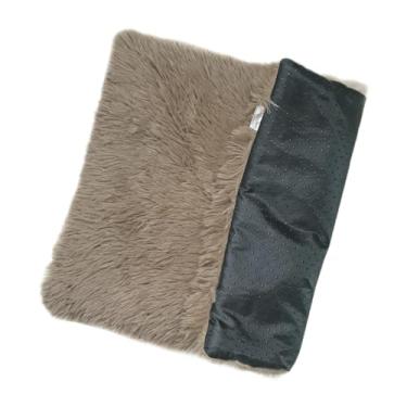 Imagem de Dualoai Tapete de cama para cachorro, tapete de dormir para animais de estimação, almofada para animais de estimação idosos, filhotes, cães pequenos, Marrom Claro