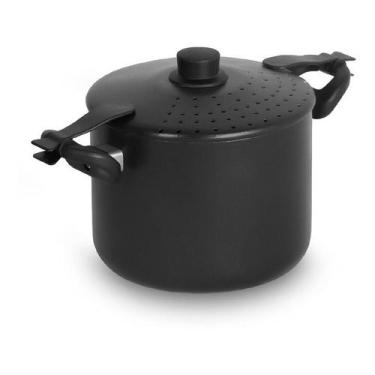 Imagem de Espagueteira Alumínio Teflon 4,5l Nobre - Eirilar Cor Preto