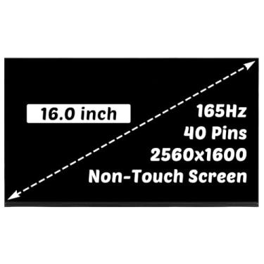 Imagem de Substituição para Lenovo ThinkPad P16 2ª geração para ThinkPad P1 5ª geração para IdeaPad Gaming 3 16ARH7 16IAH7 para Legion PRO 5 16ARX8 16IRX8 2560x1600 40.6 cm 40 pinos 165Hz LCD sem toque
