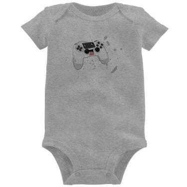 Imagem de Body Bebê Controle Carinha - Foca na Moda, Cinza, G
