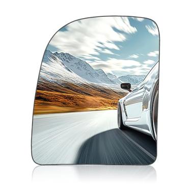 Imagem de SYKRSS Vidro do espelho superior do lado esquerdo do motorista compatível com Excursion Econoline F-250/350/450/550 E-Series, espelho retrovisor do lado esquerdo do motorista espelho retrovisor de