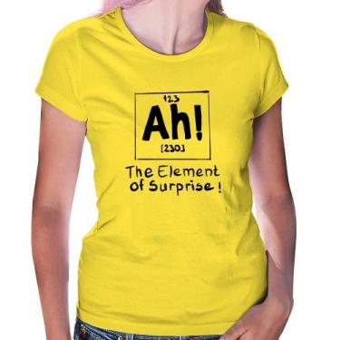 Imagem de Baby Look AH The element of surprise - Foca na Moda, Amarelo, P