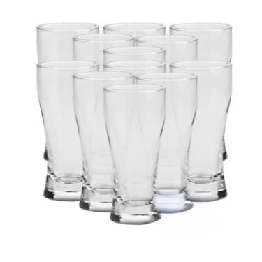 Imagem de Jogo de Copos Cerveja Chopp Lager 200ml Vidro Resistente(12 COPOS)