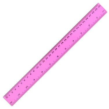 Imagem de Régua Escolar 30 cm School Basics Rosa