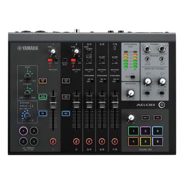 Imagem de Mesa de Som Para Live Streaming/Gaming Ao Vivo AG-08 B - Yamaha
