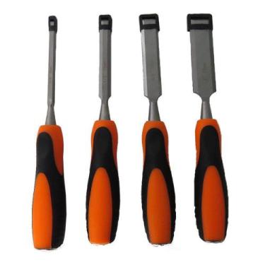 Imagem de Jogo Formão 4 Peças 6 a 25mm Entalhar Madeira Profissional - Idea