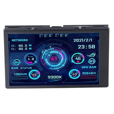 Imagem de 3,5 Polegadas IPS USB Mini Tela, AIDA64 PC CPU RAM HDD Data Monitor Computador Temperatura Display Tipo C Sub Telas, Monitores de Computador Sub Tela para AIDA64 Itx Cases 3.5in