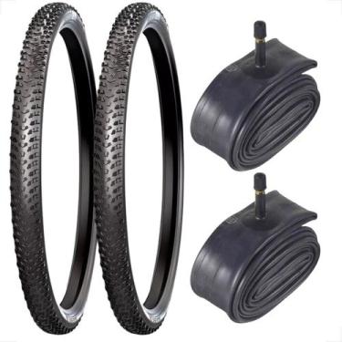 Imagem de PAR PNEU levorin BICICLETA BIKE aro 26 X 1.95 EXCESS EX PR + 2  CAMARA