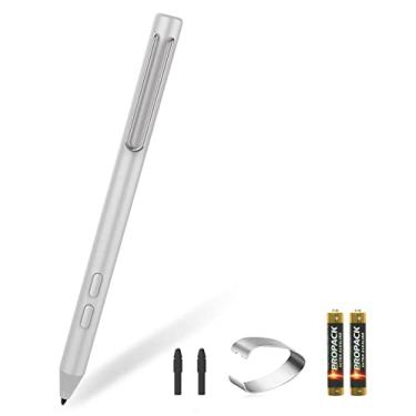 Imagem de Caneta Stylus para Microsoft Surface, com 1024 níveis de sensibilidade de alta pressão, compatível com Surface Pro X/8/7/6/5/4/3, Surface Book 3/2/1, Surface Go 3/2/1, laptop 4/3/2 (prata