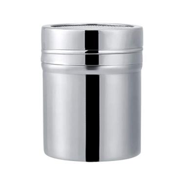 Imagem de Espalhador de pó de aço inoxidável Tempero Garrafa Suprimentos de cozimento Suprimentos de café Coqueteleira de açúcar de confeiteiro de chocolate Peneira para agitar açúcar de confeiteiro em bolos (2#)
