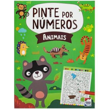 Imagem de Livro - Pinte por Números: Animais