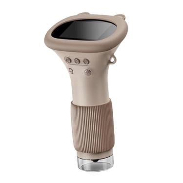 Imagem de YIJU Microscópio para crianças Ligação ao ar livre Tamanho do bolso do bolso de bolso de mão ajustável Crianças, ampliando portáteis para a sala de aula, Marrom